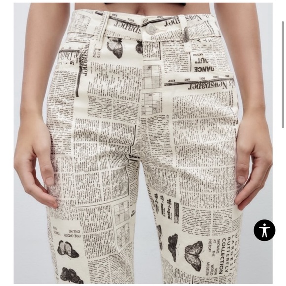 Zara Jeans Zara Newspaper Jeans Poshmark